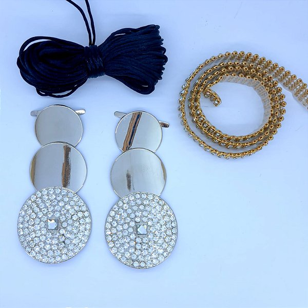 Kit Cabedal Lateral Esfera prata