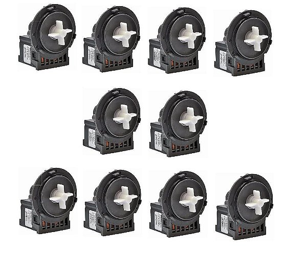 Kit 10 Eletrobombas Universal Para Maquina De Lavar e Lava Louça 220V