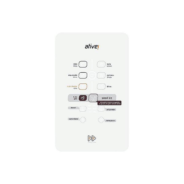 Painel Adesivo Geladeira Refrigerador Brastemp Ative Bre80