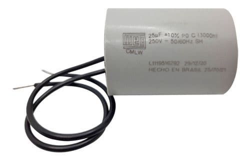 Capacitor 25uf 250vac Para Portão Eletrônico Weg