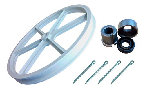 Polia Do Agitador Colormaq 9kg 16kg Com Kit Bucha E Cupilhas