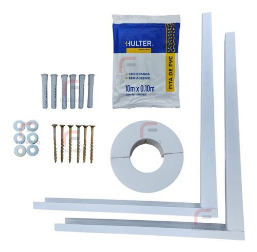 Suporte Ar Condicionado Acabamento Fita Pvc Acessórios