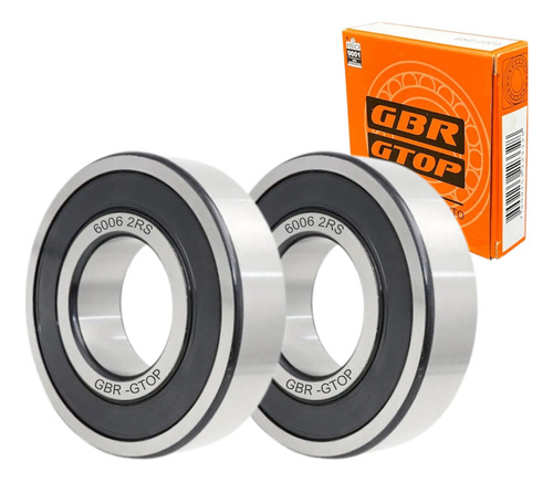 2 Rolamentos Lavadora Brastemp Consul 6006 2rs W10897149 Gbr