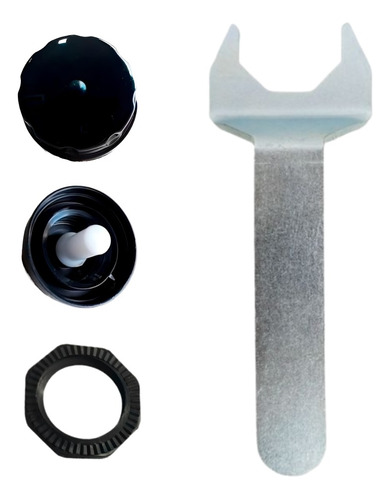 Botão Compatível Preto Purificador Soft Everest Com Chave