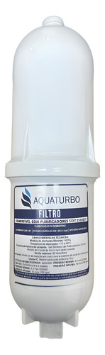 Refil Filtro Aquaturbo Para Purificador De Água Soft Everest