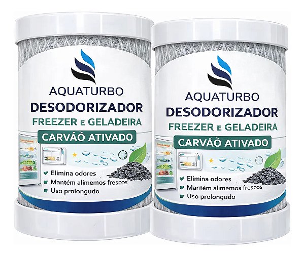 Kit 2 Neutralizador Antiodor Para Refrigerador Aquaturbo