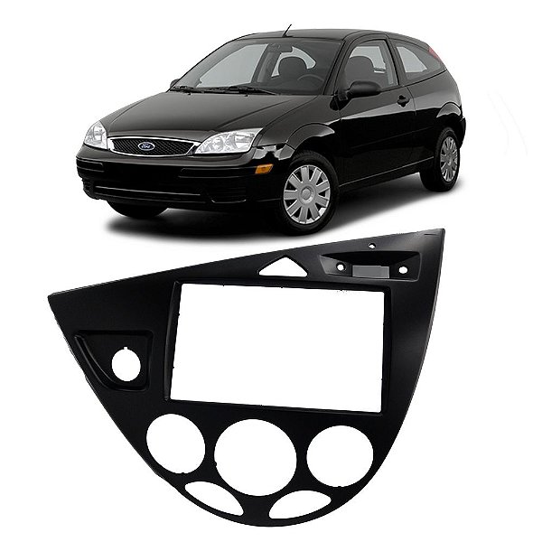 Moldura Painel 2 Din Ford Focus 2006-2008 Preto Multimídia DVD Padrão Japonês Chinês