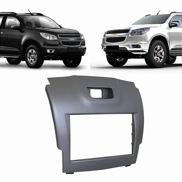 Moldura 2 Din S10 Trailblazer 2012 2013 2014 2015 2016 Grafite Padrão Japonês Chinês