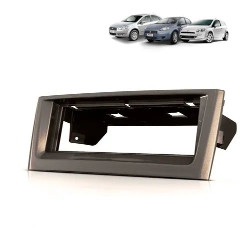 Moldura Painel Fiat Punto Linea 2007 2008 2009 2010 2011 2012 Marrom 1 Din