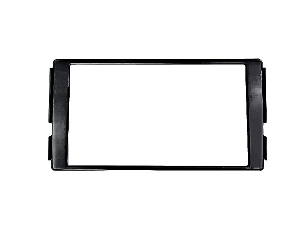 Moldura Painel Hyundai Santa Fé 2007 A 2012 2 Din Preto Sem Suporte Multimidia Dvd Padrão Japonês