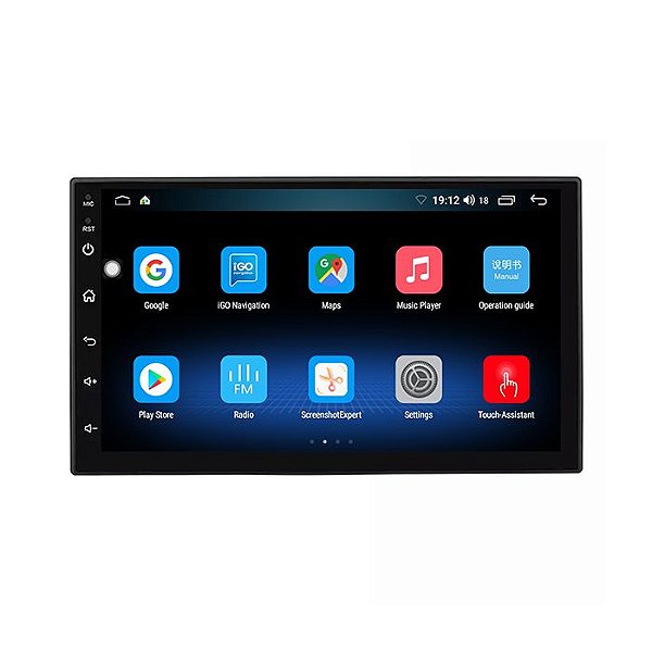 Central Multimídia Universal Android 7" 1 Gb De Ram e 16 Gb Rom Gps Integrado