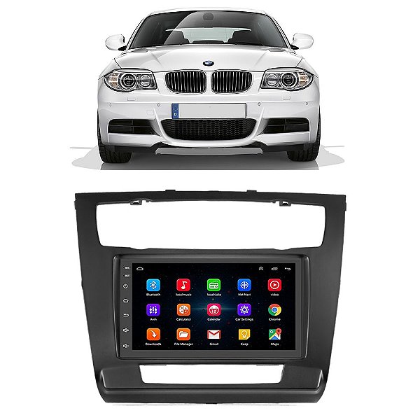 Kit Multimídia Android BMW Série 1 (2007-2011) 7'' Polegadas 1-16GB GPS TV Online Bluetooth WiFi