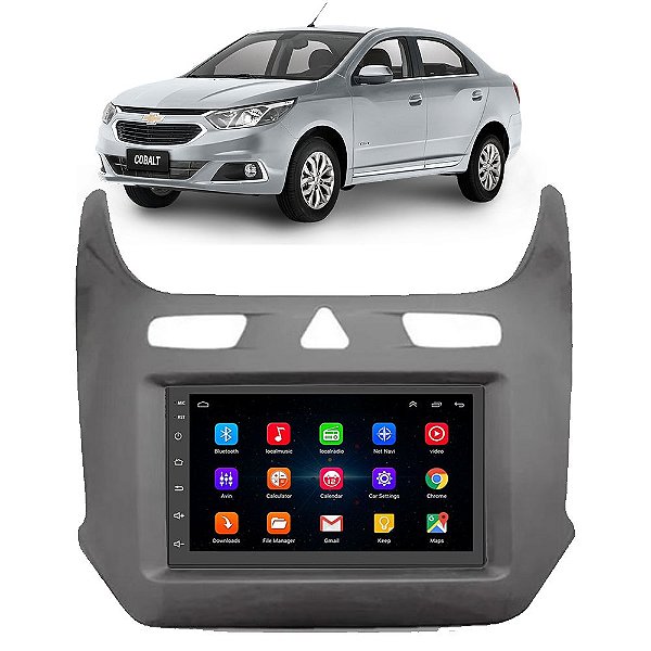 Kit Multimídia Android Cobalt (2016-2020) 7'' Polegadas 1-16GB GPS TV Online Bluetooth WiFi