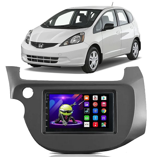 Kit Multimídia Android Honda Fit (2009-2014) 7'' Polegadas 1-16GB GPS TV Online Bluetooth WiFi