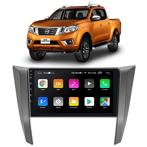 Kit Multimídia Android Frontier 2017 A 2022  9" Tv Online GPS Bluetooth WiFi USB Rádio FM