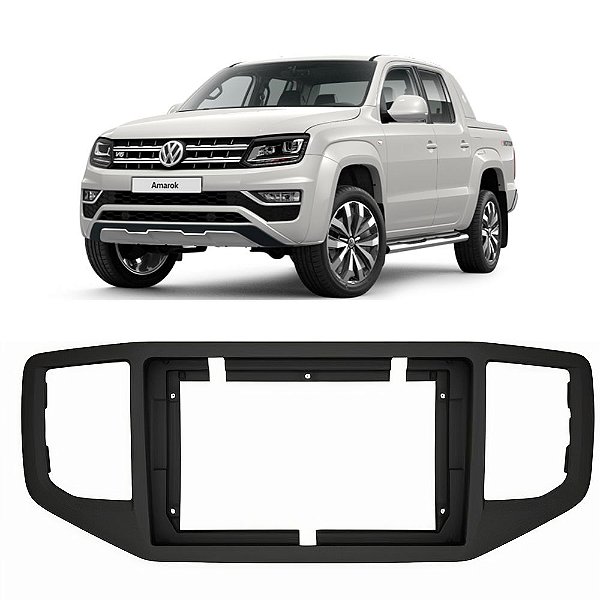 Moldura 9 Polegadas Amarok 2017-2021 - Instalação Rápida e Fácil