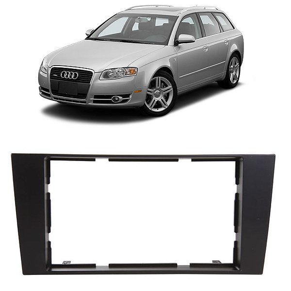 Moldura Painel Audi A4 2007-2012 - 2 Din 7" Padrão Chinês