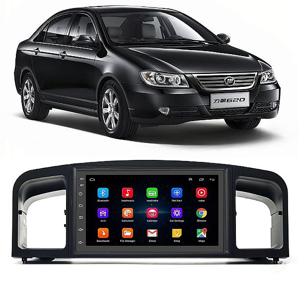 Kit Multimídia Android Lifan 620 (2010-2012) 7'' Polegadas 1-16GB GPS TV Online Bluetooth WiFi