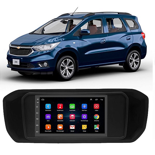Kit Multimídia Android Spin (2018-2024) 7'' Polegadas 1-16GB GPS TV Online Bluetooth WiFi