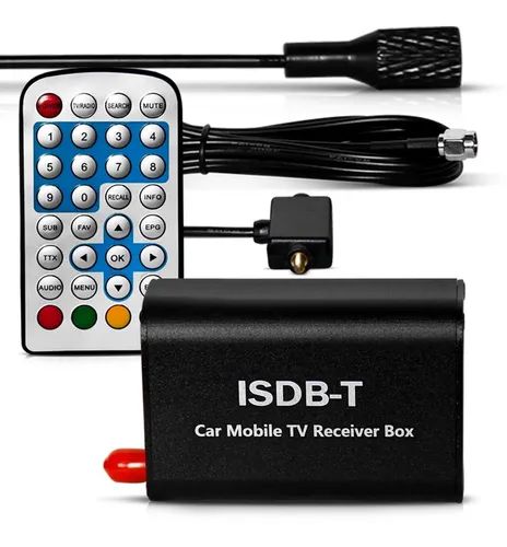Antena Receptora De Tv Digital Automotivo Com Controle Remoto