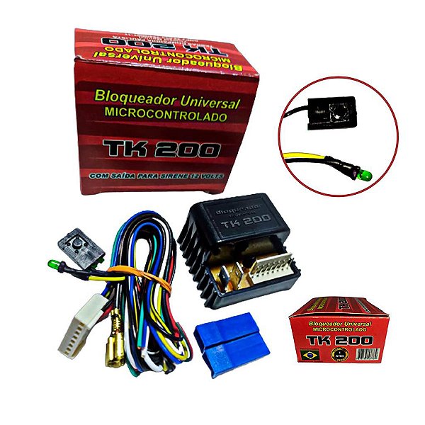 Kit Bloqueadores Automotivo Smart Sat TK 150/200 Universal 12V - Segurança para Seu Veículo