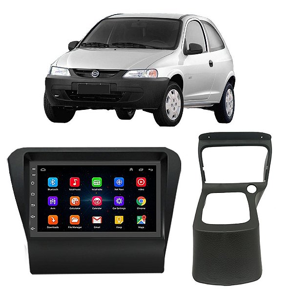 Kit Multimídia Android Chevrolet Celta (2000-2005) 7'' Polegadas 1-16GB GPS TV Online Bluetooth WiFi