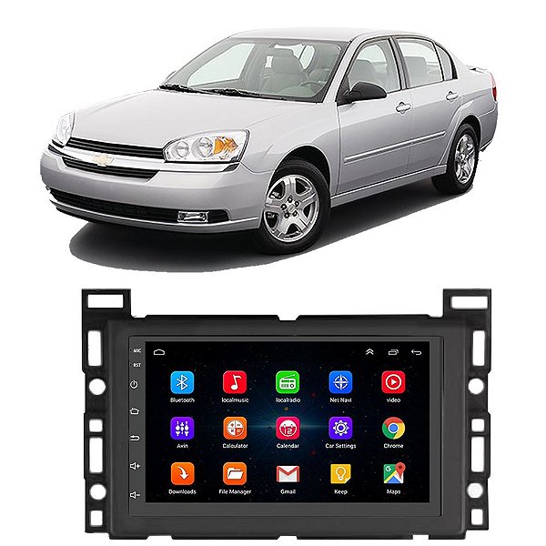 Kit Multimídia Android Chevrolet Malibu (2010-2013) 7'' Polegadas 1-16GB GPS TV Online Bluetooth WiFi