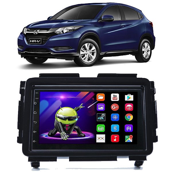Kit Multimídia Android Honda HRV (2015-2021) 7'' Polegadas 1-16GB GPS TV Online Bluetooth WiFi