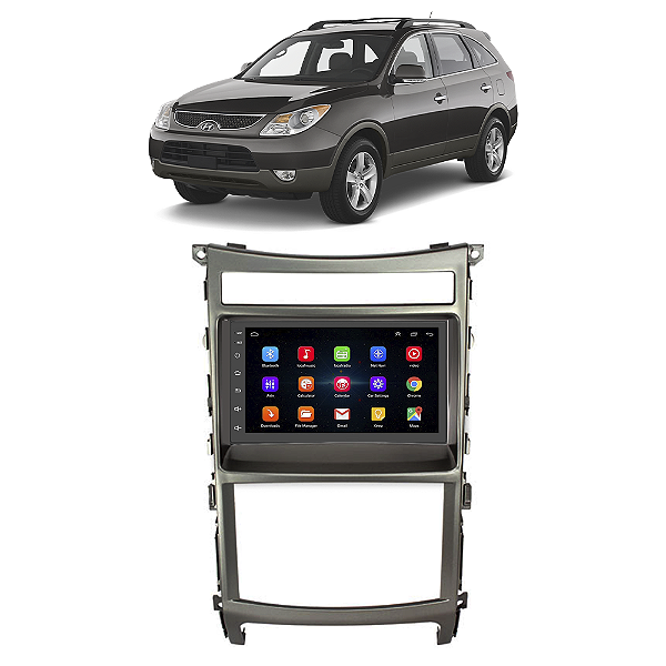 Kit Multimídia Android VeraCruz (2008-2014) 7'' Polegadas 1-16GB GPS TV Online Bluetooth WiFi