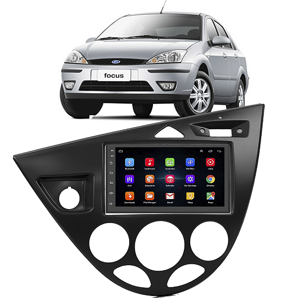 Kit Multimídia Android Focus 2001 A 2008 7'' Polegadas 1GB-16GB GPS Bluetooth WiFi TV Online