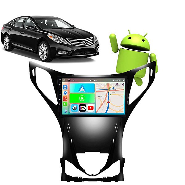 KIT MULTIMIDIA ANDROID 9" AZERA 12/17 BLACK PIANO HYUNDAI CA