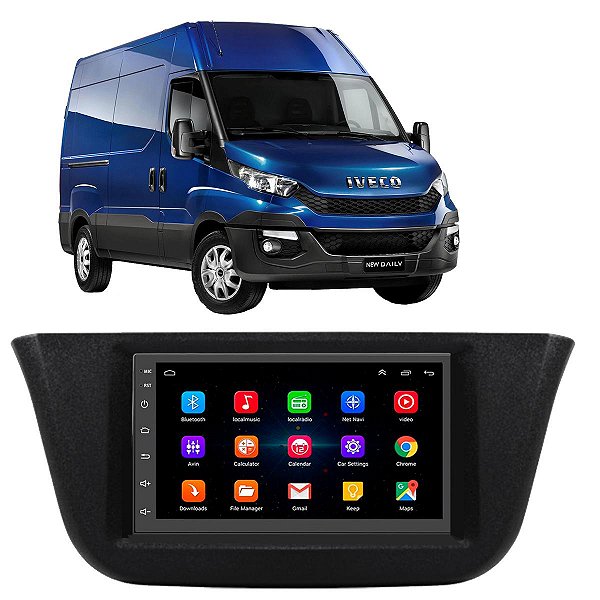 KIT MULDIMIDIA ANDROID 7" DAILY 20/23 2 DIN PRETO JP/CH IVEC