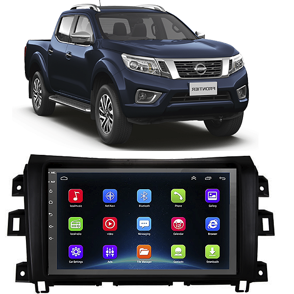 Kit Multimídia Android Frontier 2017-2023 9" Tv Online GPS Bluetooth WiFi USB Rádio FM