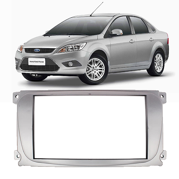 Moldura Painel para Central Multimidia 7 Pol Ford Focus 2009-2013 2 Din