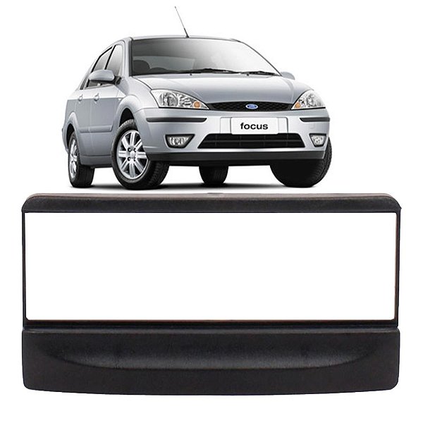 MOLDURA PAINEL FOCUS 00/08 1 DIN PRETO FORD (EXPEX)