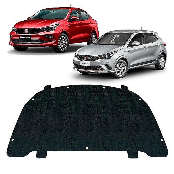 Forro Capo Fiat Argo Cronos 2017-2022 Manta Autocolante Isolante termoacustico + Presilhas