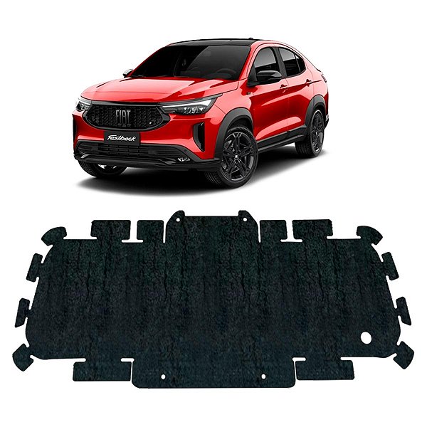 Forro Capo Fiat Fastback 2022-2024 Revestimento Manta Autocolante Isolante Térmico + Presilhas