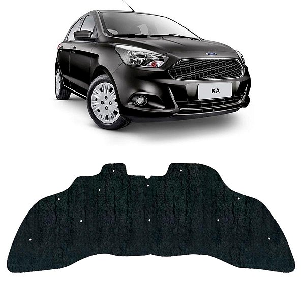 Forro Capo Ford KA 2015-2020 Manta Autocolante Isolante termoacustico + Presilhas