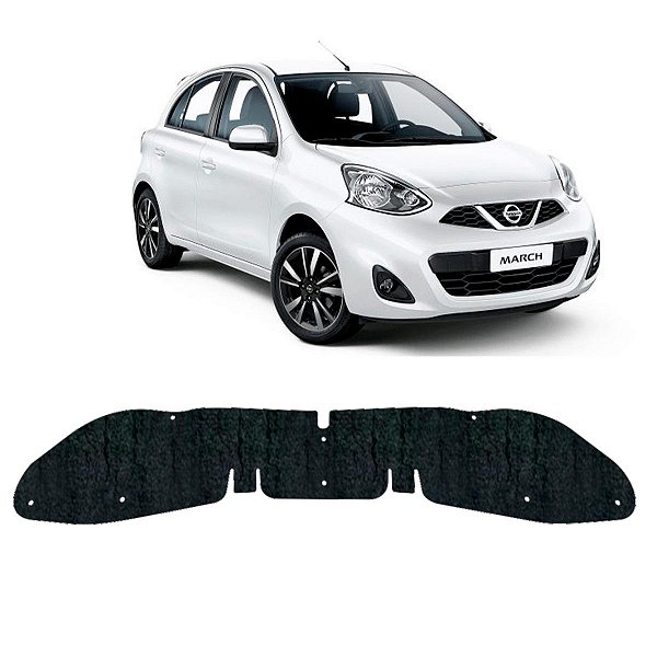 Forro Capo Nissan March 2013-2017 Manta Autocolante Isolante + Presilhas