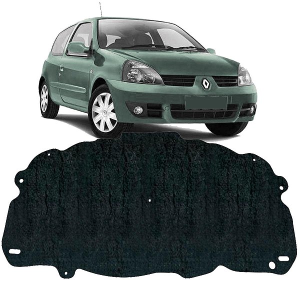 Forro Capo Renault Clio 2003-2011 Revestimento Manta Autocolante Isolante Térmico + Presilhas