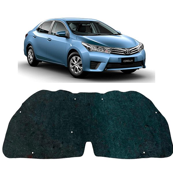 Forro Capo Toyota Corolla 2015-2019 Manta Autocolante Isolante + Presilhas