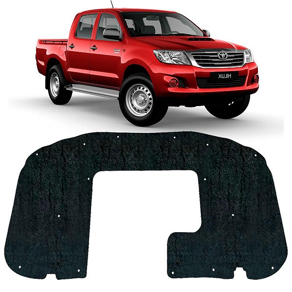 Forro Capo Toyota Hilux 2012-2015 Revestimento Manta Autocolante Isolante Térmico + Presilhas