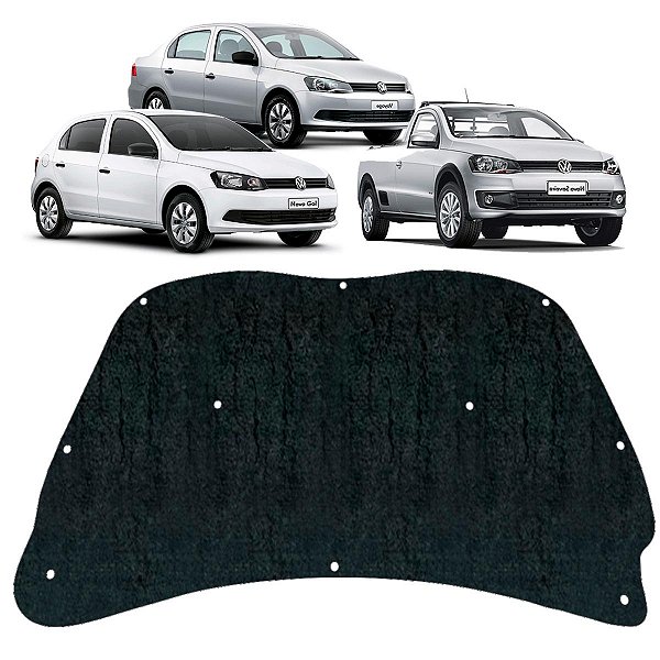 Forro Capo Volkswagen Gol G6 2013-2018 Manta Autocolante Isolante termoacustico + Presilhas
