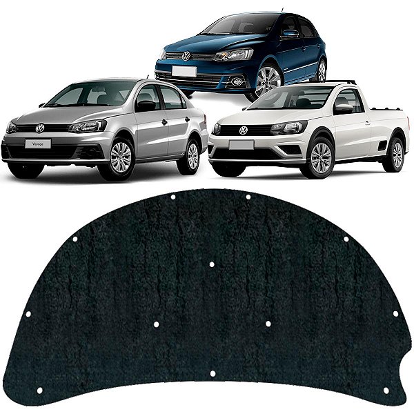 Forro Capo Volkswagen Gol G7 2017-2023 Manta Autocolante Isolante termoacustico + Presilhas