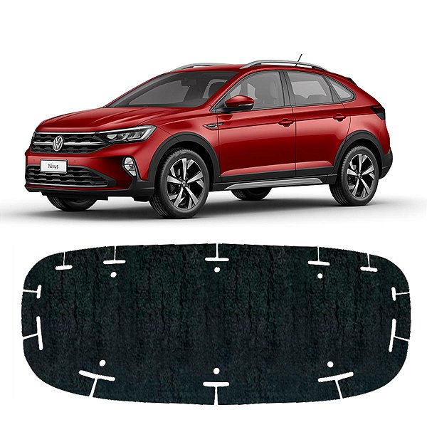 Forro Capo Volkswagen Nivus 2020-2022 Revestimento Manta Autocolante Isolante Térmico + Presilhas