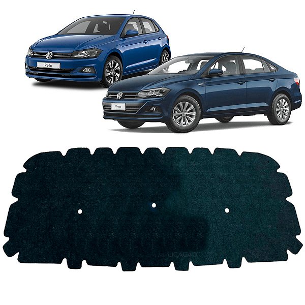 Forro Capo Volkswagen Virtus 2017-2022 Manta Autocolante Isolante + Presilhas