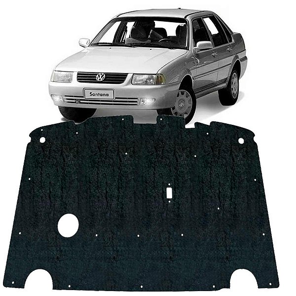 Forro Capo Volkswagen Santana 1991-2006 Revestimento Manta Autocolante Isolante Térmico + Presilhas