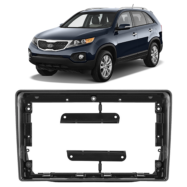 Moldura Painel 9 Polegadas Kia Sorento 2013 2014 2015 para Multimídia