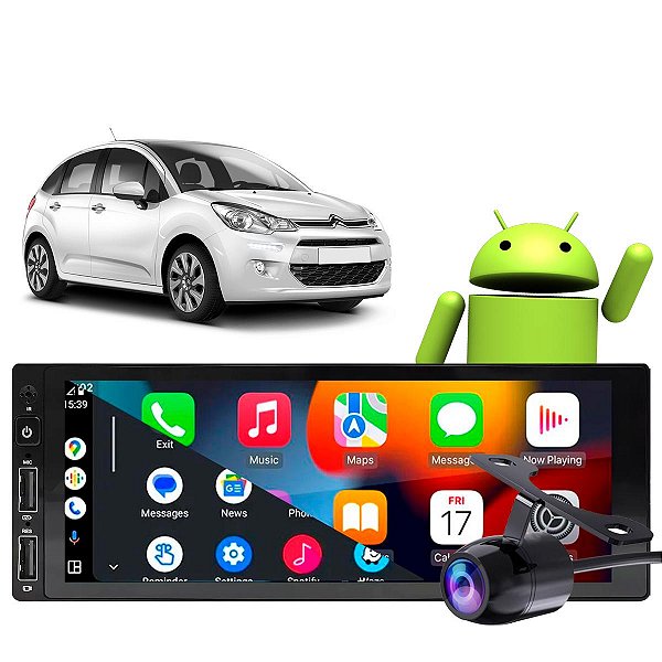 KIT MULTIMIDIA ANDROID 6.8" CITROEN C3 03/17 PEUGEOT CARPLAY