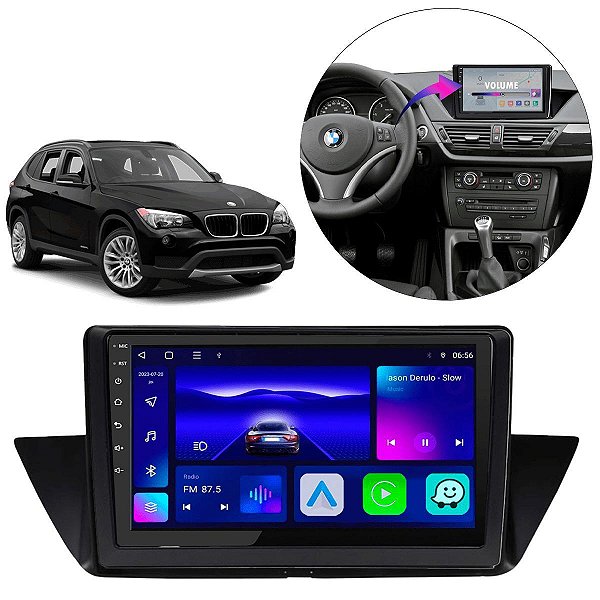 KIT MULTIMIDIA OCTA-CORE 9" X1 10/15 PRETO BMW CARPLAY ANDRO